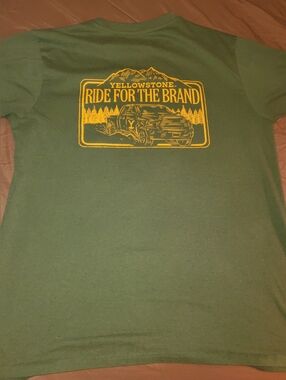 Yellowstone Ride For The Brand Olive Green T-Shirt Mens XL